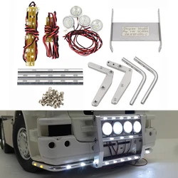 1Set luce paraurti anteriore in metallo per 1/14 Tamiya RC camion auto Scania 770S 6 x4 56368 8 x4 56371 620 56323 730 parti fai da te giocattoli