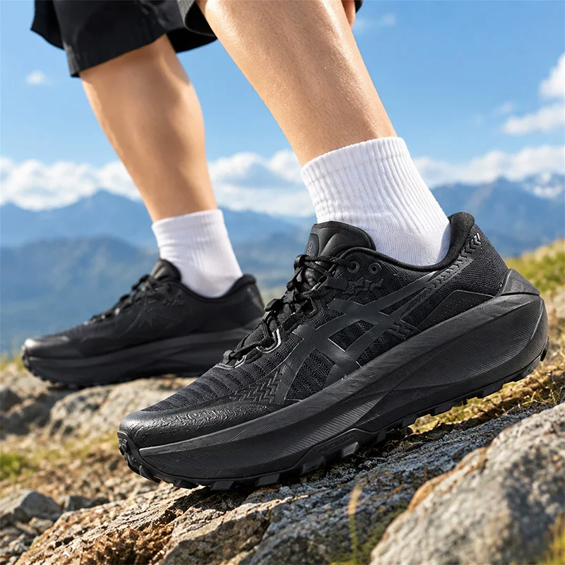 Asics Men's Official Authentic Sports Shoes - Autumn Style - Black Warrior Casual Running Shoes 1011C164-001