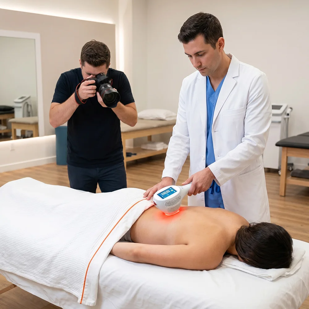 Frovab Class IV High Power Cold Laser Therapy Device 810nm 980nm 1064nm Photobiomodulation Machine for Pain