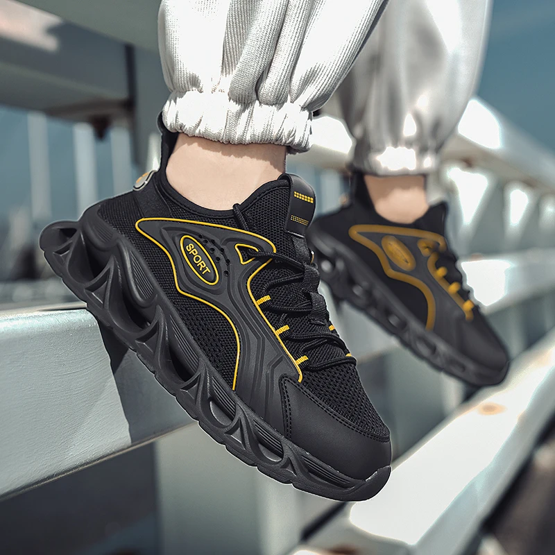 YRZL Men's Sneakers Casual Running Sneakers for Men Sports Shoes Anti Slip Professional Training Shoe Jogging Walking Mens Shoes