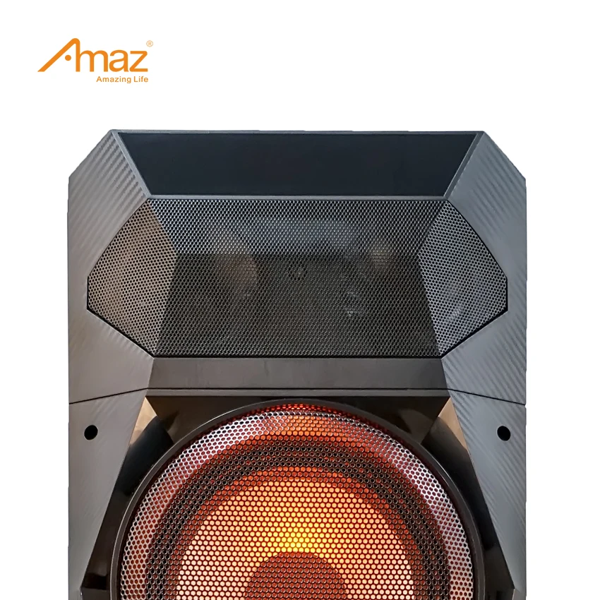 China Wholesale Double 8 Inch Portable Audio System Professional Audio Party Speaker With LED Light