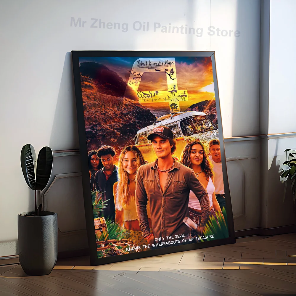 Classic TV Show Outer Banks Poster Self-adhesive Art Waterproof Paper Sticker Coffee House Bar Room Wall Decor