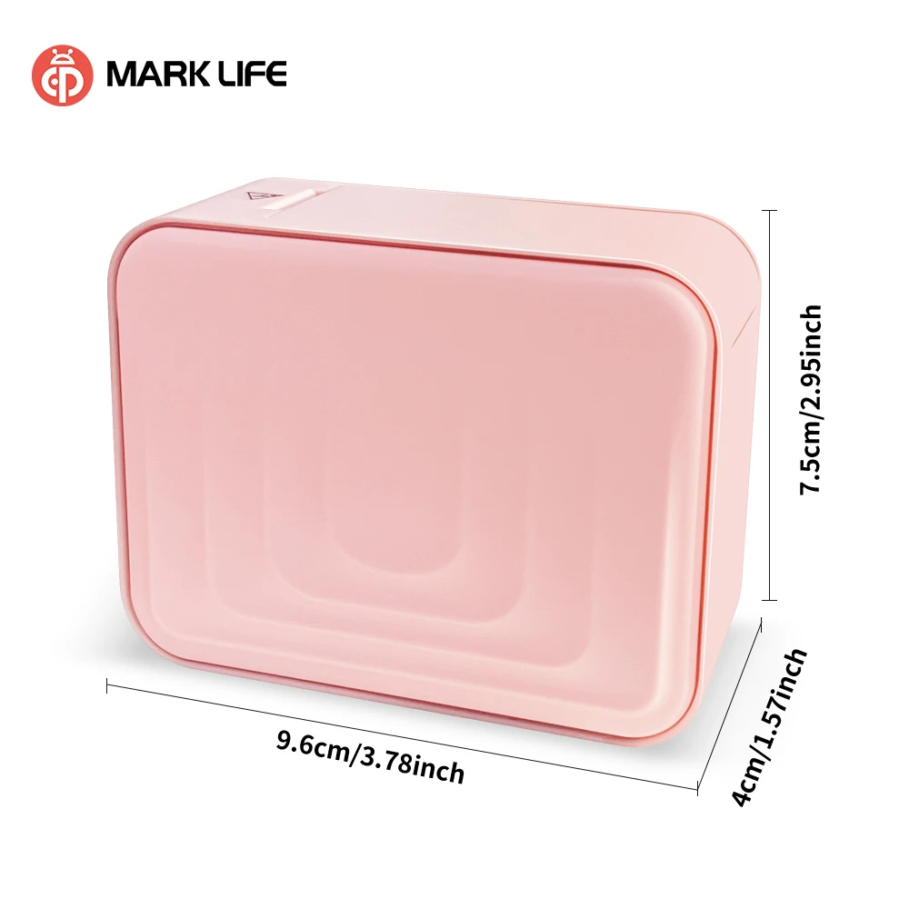 

Бесчернильный принтер Bluetooth D110 M1, розовый мини-переносной термопринтер для этикеток HD, самоклеящийся для подарка/сделай сам, творчества/маркинга