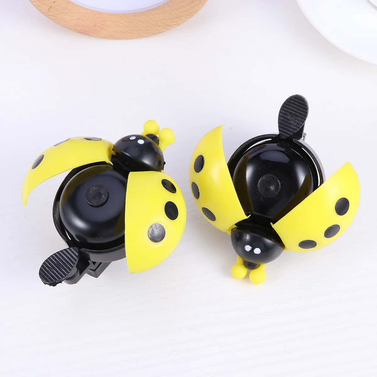 2 Pcs Cute Bell Beetle Cylcling Bike Ladybug Bells Mountain Lovely Horn Alarm Handlebar Ring