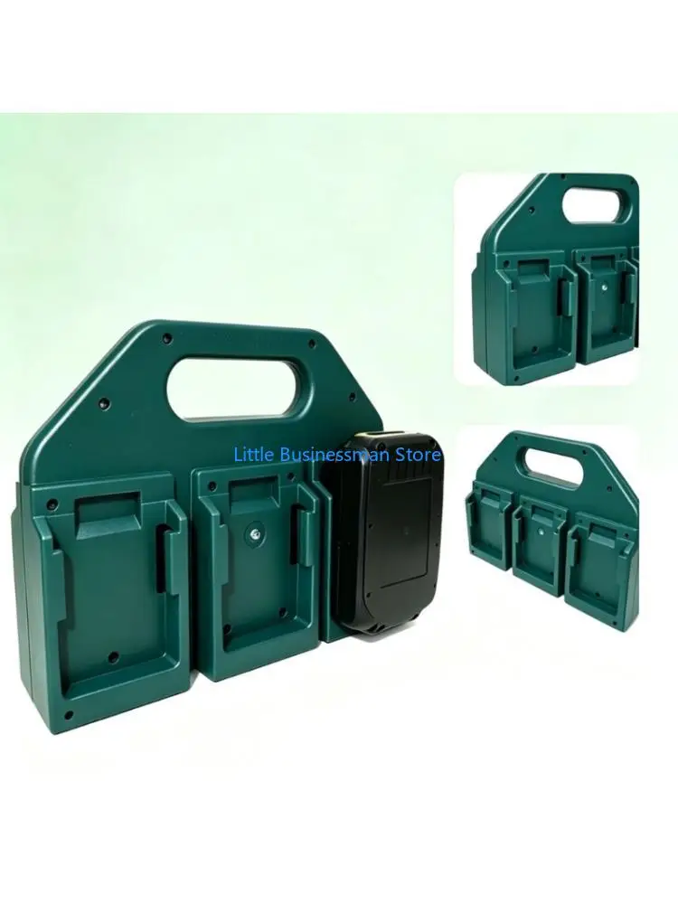 Battery Storage Rack 3-Bay ABS Holder for 14.4V 18V Shelf Storage Battery Holder M76A