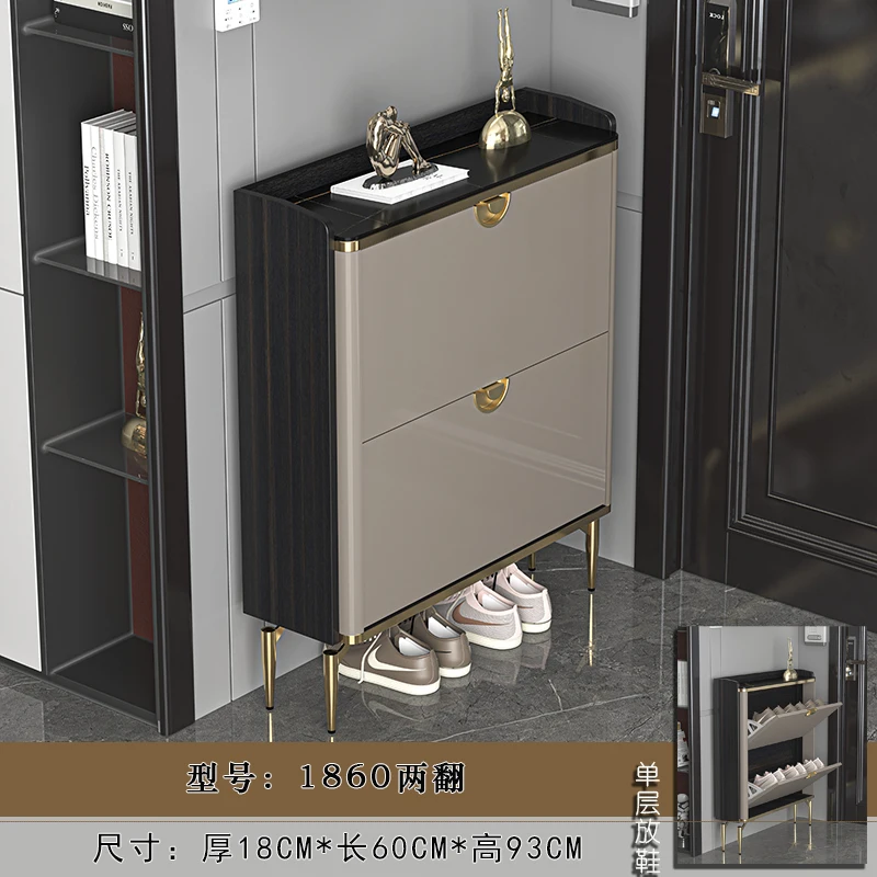 Entrance Hall Shoemaker Shoe Rack Ultra-thin Tipping Bucket Living Room Shoerack Shelf Organizer Multipurpose Home Furniture