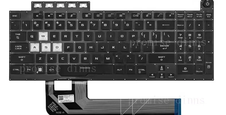 Teclado estadounidense M para Asus TUF Gaming A17 FA706 FA706QE FA706QM FA706QR retroiluminado