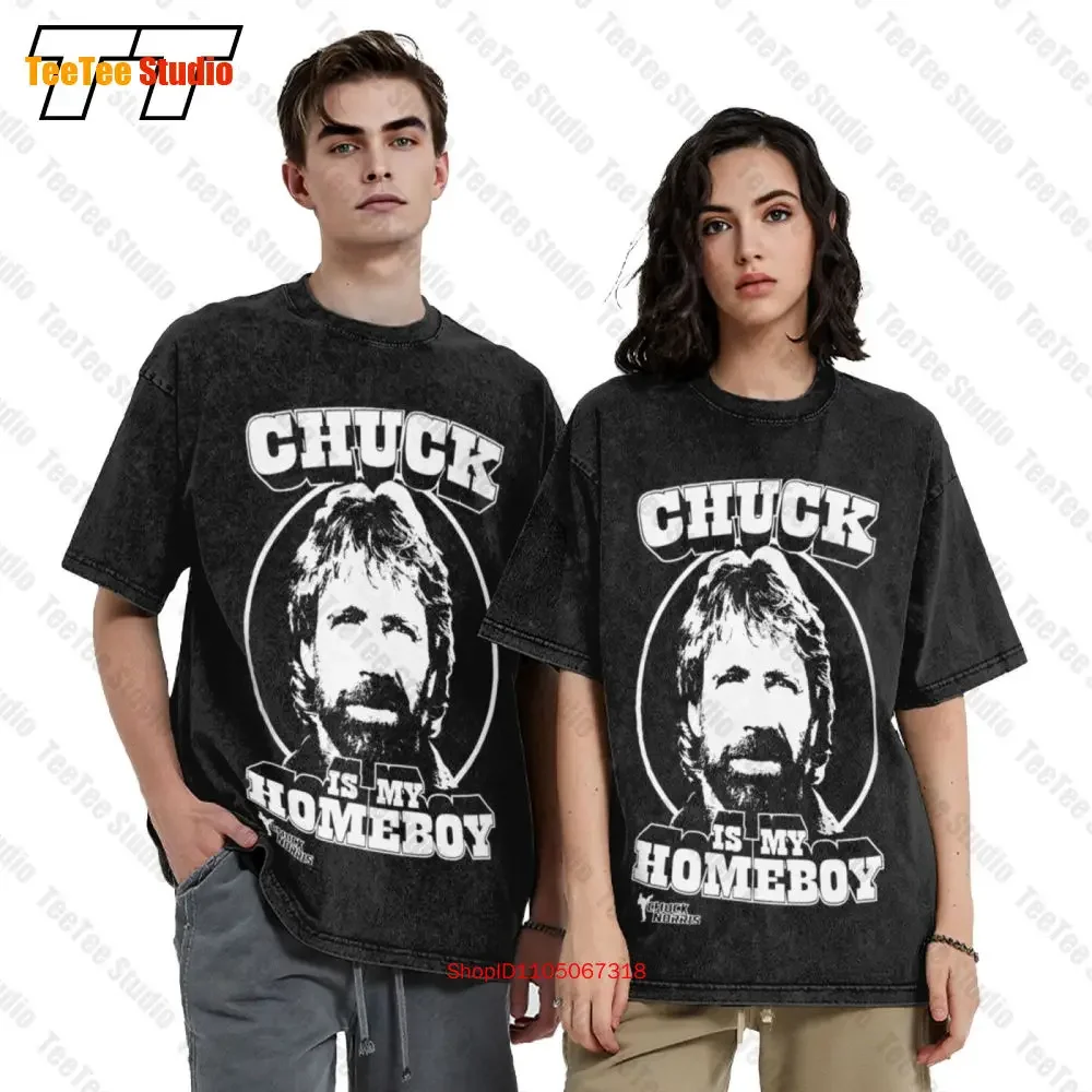 Chuck Norris Is My Homeboy Vintage Oversized T-Shirt IN25