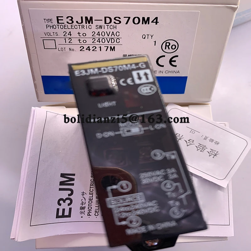 New photoelectric switch   E3JM-DS70M4    E3JM-DS70M4-G   E3JM-R4M4    E3JM-R4M4-G     In stock