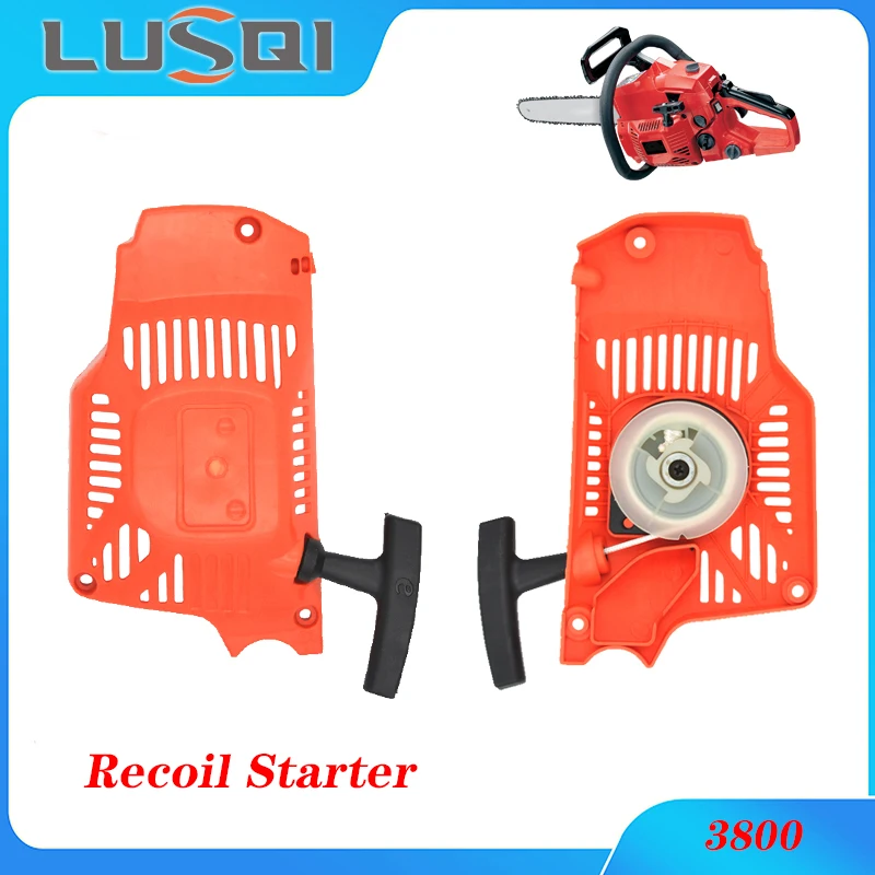 LUSQI Einfach Pull Recoil Starter G3800 Benzin Kettensäge Motor Reparatur Teile Für Kettensäge Motor Starter Zenoah G3800 3800 3700