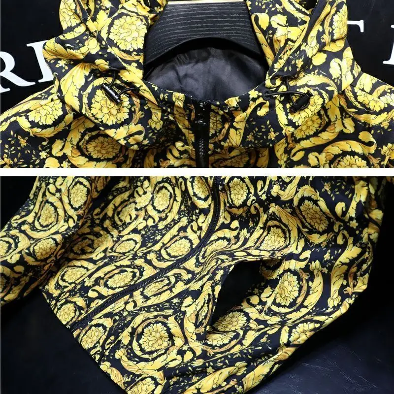 Trendy brand color personalized coat men's thin spring trend fashion slim hooded jacket