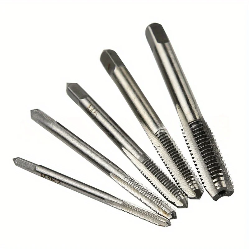 M3-M8 Machine Screw Thread Metric Plug Tapping Set Hand Tap Tool