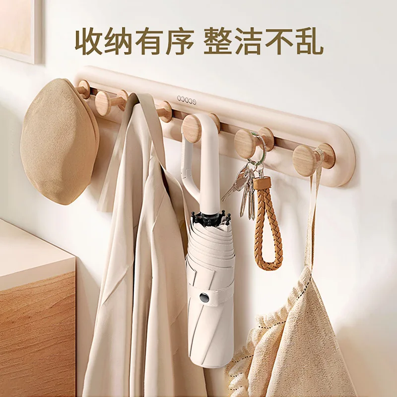 21-inch 8-rib Manual Folding Large Wind-resistant Sun Protection Umbrella for Both Rain and Shine