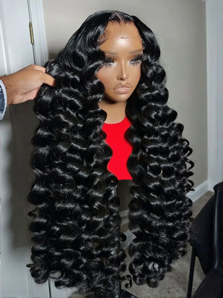 

300 Density HD 13x6 Loose Deep Wave Wigs 100% Human Hair 40 Inch 13x4 360 Natural Curly Lace Front Wigs For Women Brazilian Hair