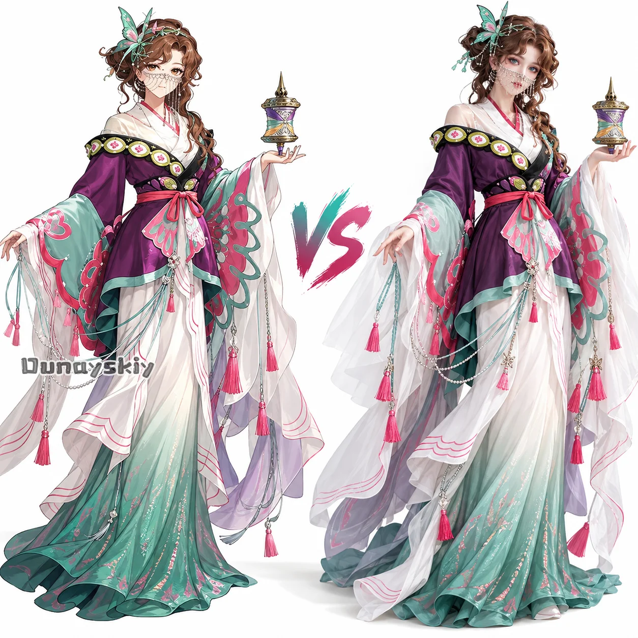 Reverse:1999 Tooth Fairy Campbell Cosplay Fitting Game Role-playing Clothes Ancient-Style Women's Hanfu Halloween Dress Up