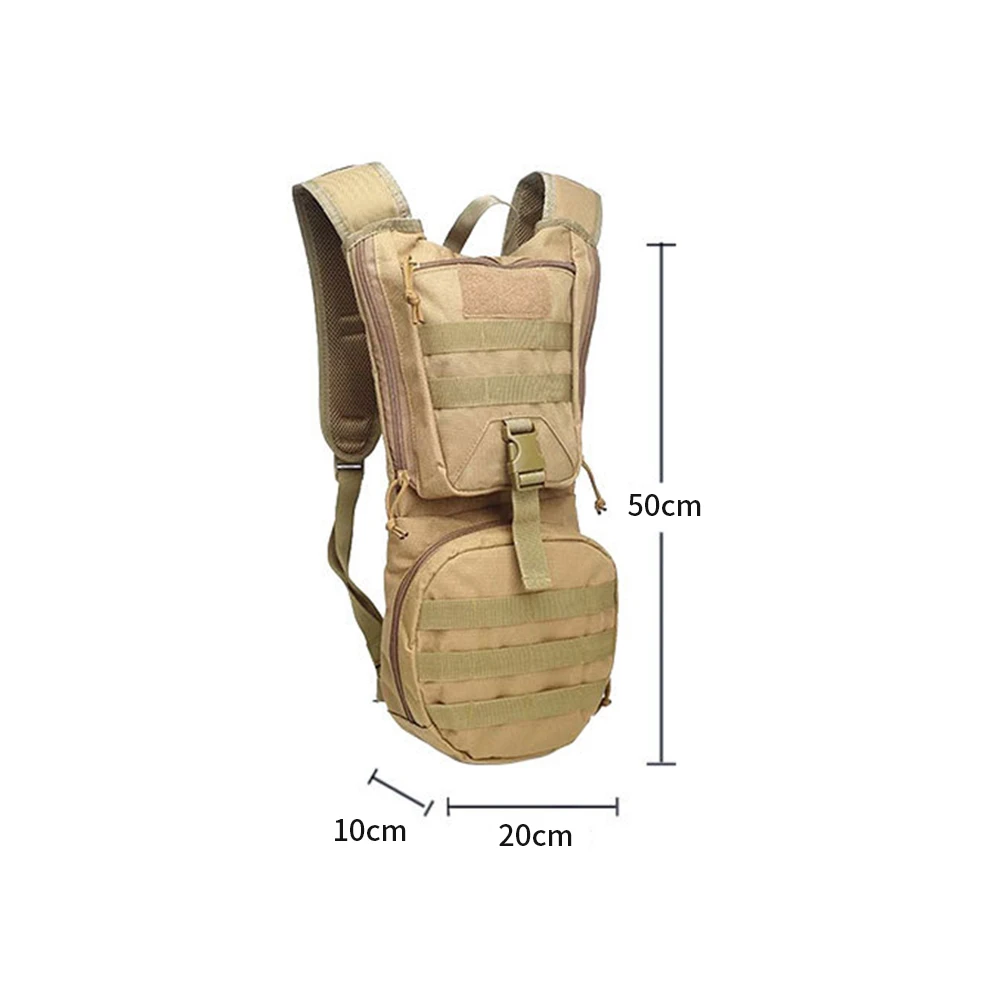 Imagem -06 - Tactical Molle Hidratação Pack Mochila Mochila Militar para Ciclismo Camping Caminhadas Corrida Escalada Bexiga de Água