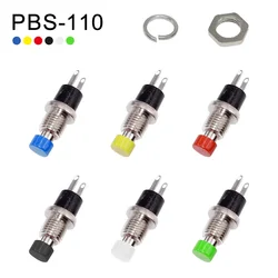 5PCS 7MM Momentary Push Button Switch PBS-110 Press The Reset Switch on Off Push Button Micro Switchs Normally Closed NO or NC