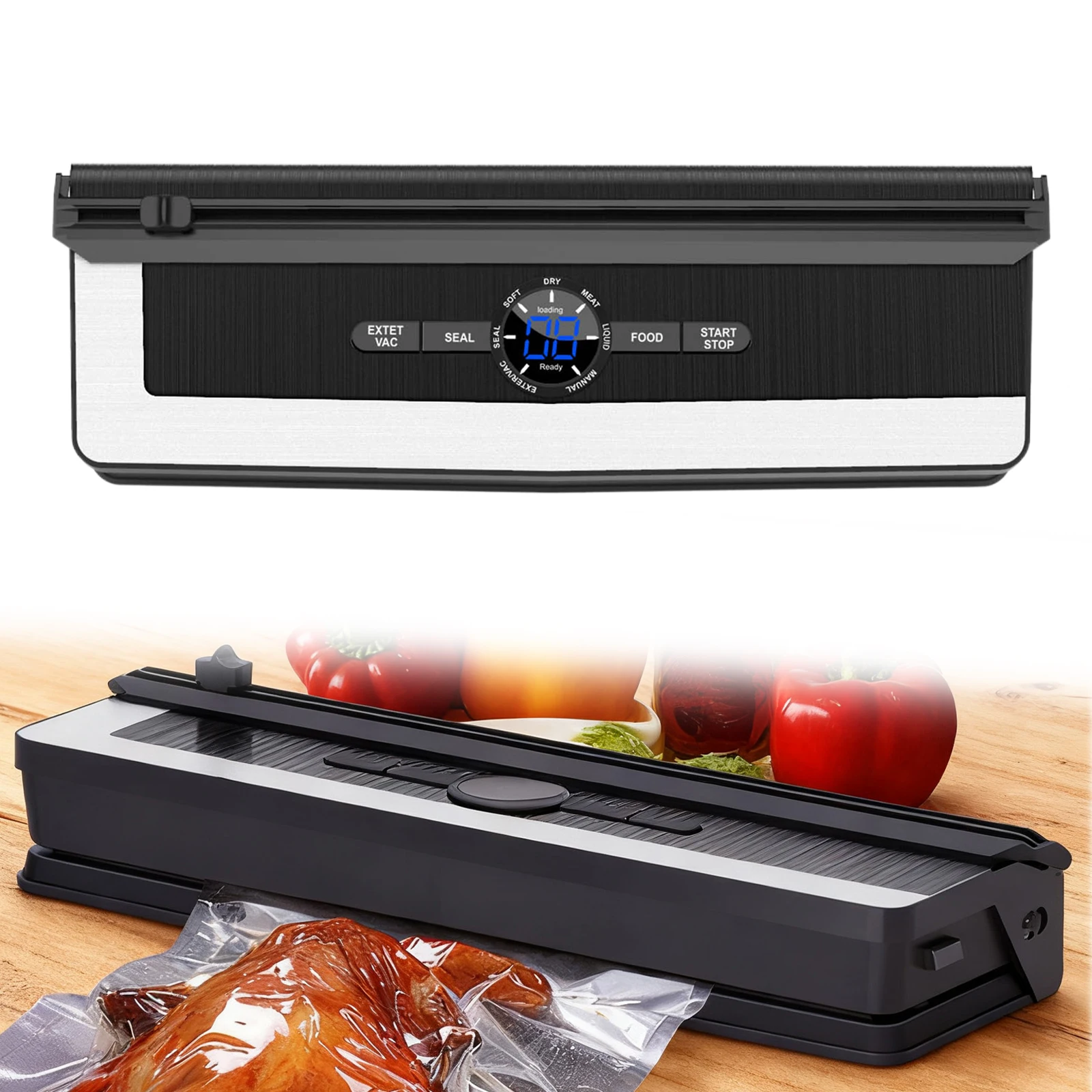 Packaging Machine With Cutter Automatic Food Vacuum Sealer Seal Food Sealer For Sous Vide Cooking And Food Stay Fresh