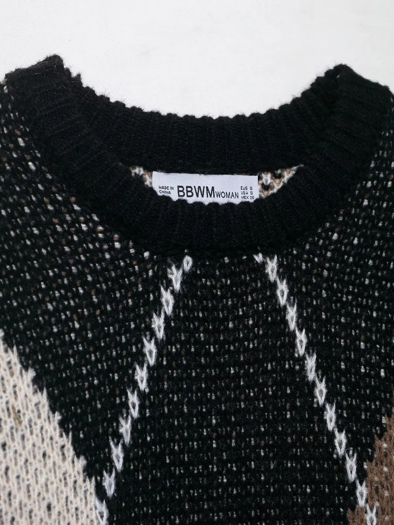 025 nuovi prodotti invernali Maglione casual con motivo a diamanti e collo rotondo da donna transfrontaliero europeo e americano