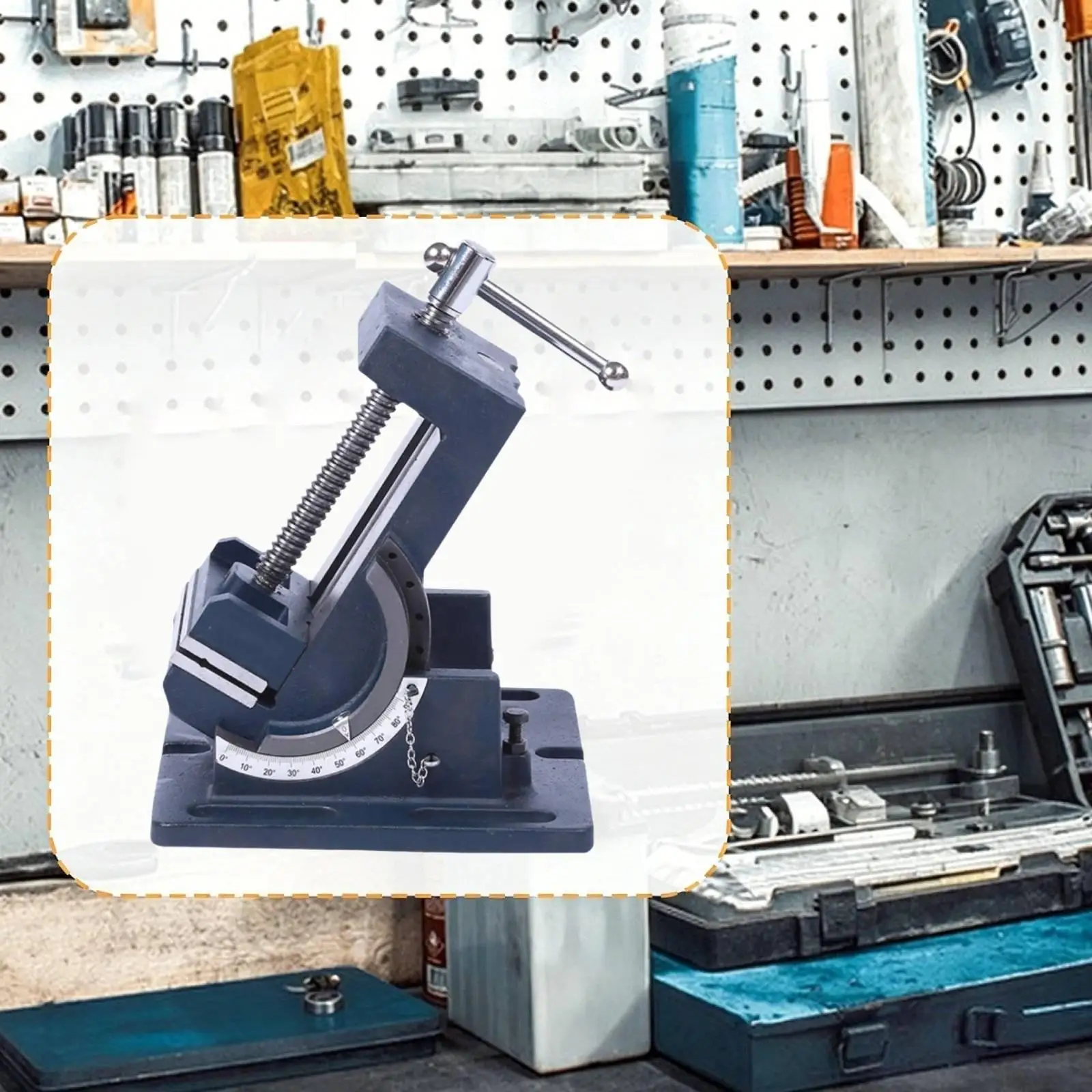 Durable Tilting Vise Precision Adjustable Drill Press Vice for Woodworking and Metalworking Applications