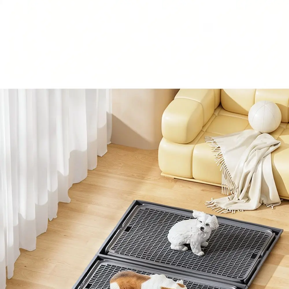 Portable Dog Potty Tray Modular Design Pee Urinal For Small Dogs Clean Pad System Easy To Wash Pet Waste Tools