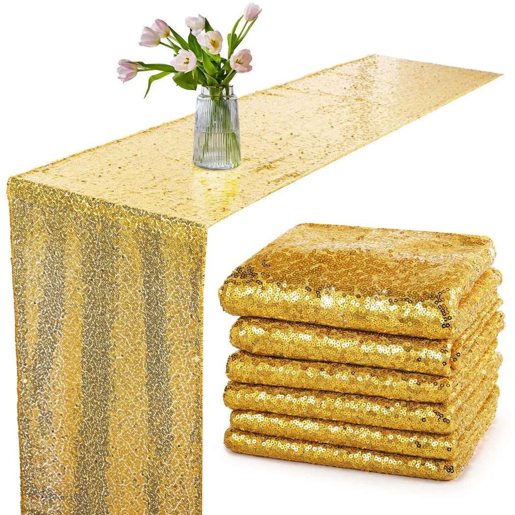 2개 11.8x47.2인치 직사각형 글리터 스팽글 테이 - Table Runner Sequin 리뷰 및 가격