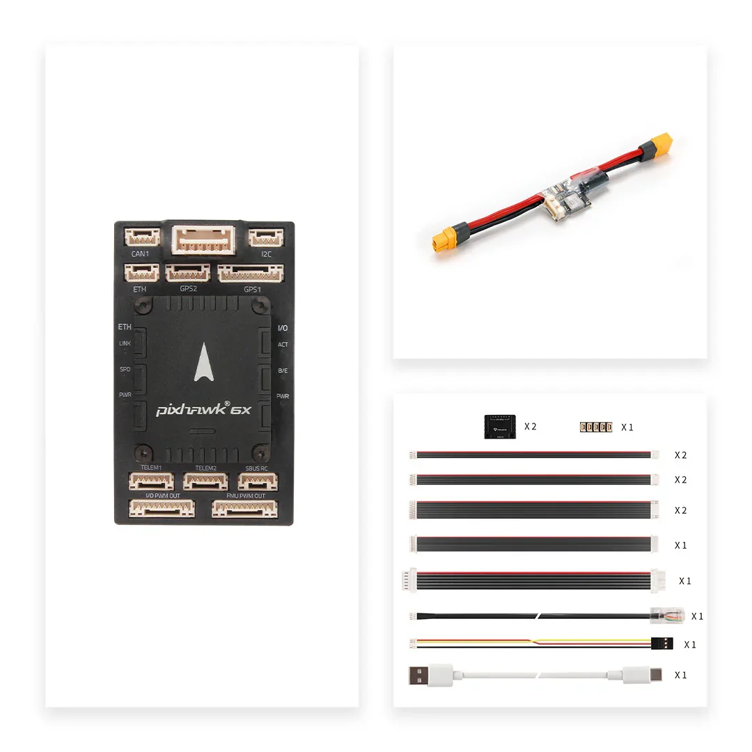 NONE Neuester Holybro Pixhawk 6X Flight Controller Standard / MINI-Version Barometer / Gary 32-Bit-Arm für Flugzeug-Quadrocopter 7