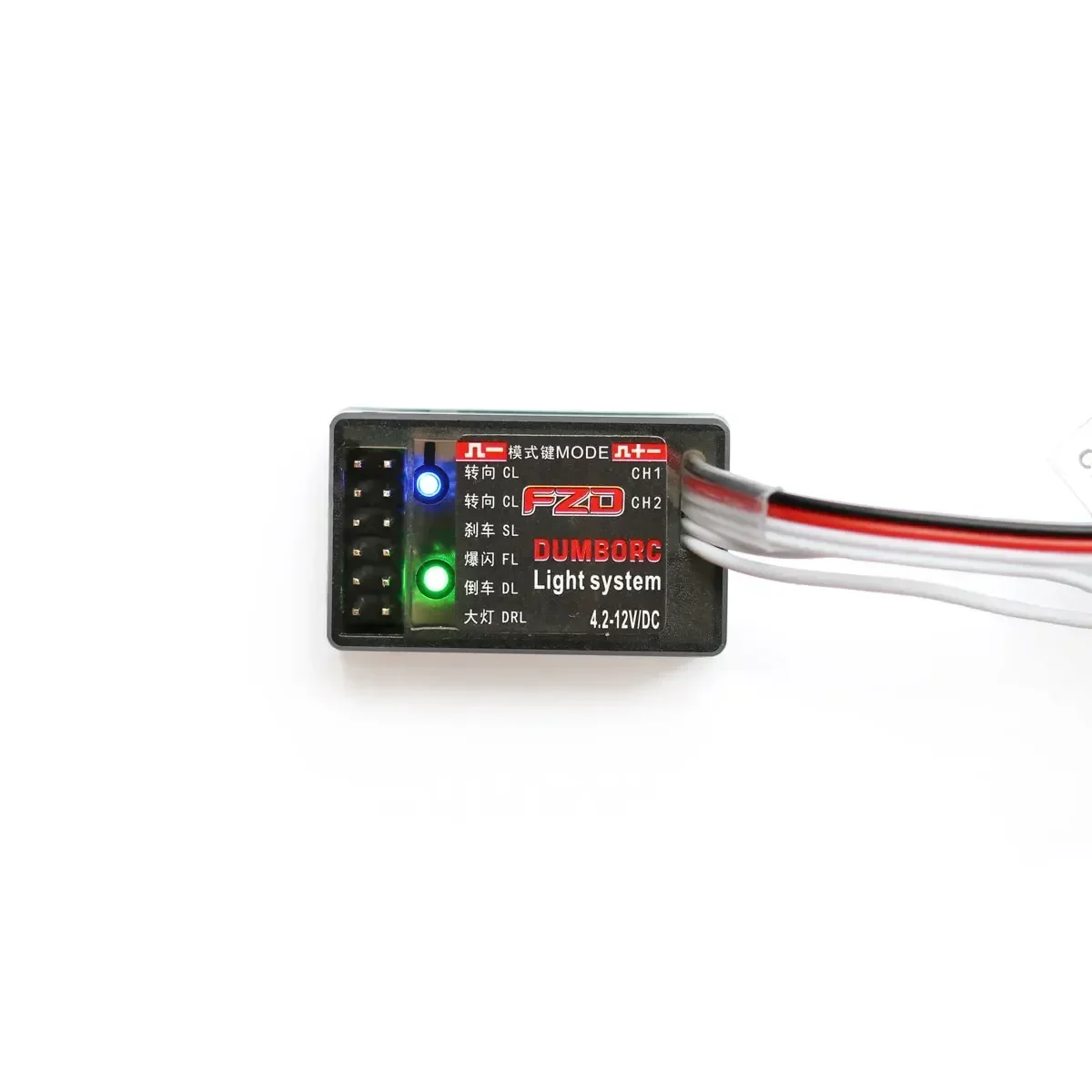 DUMBORC FZD Simulation Light Controller 12 LED Light System Kit for 1/10 1/8 RC Car Truck Tank Boat 4WD Axial SCX10 Wltoys WPL