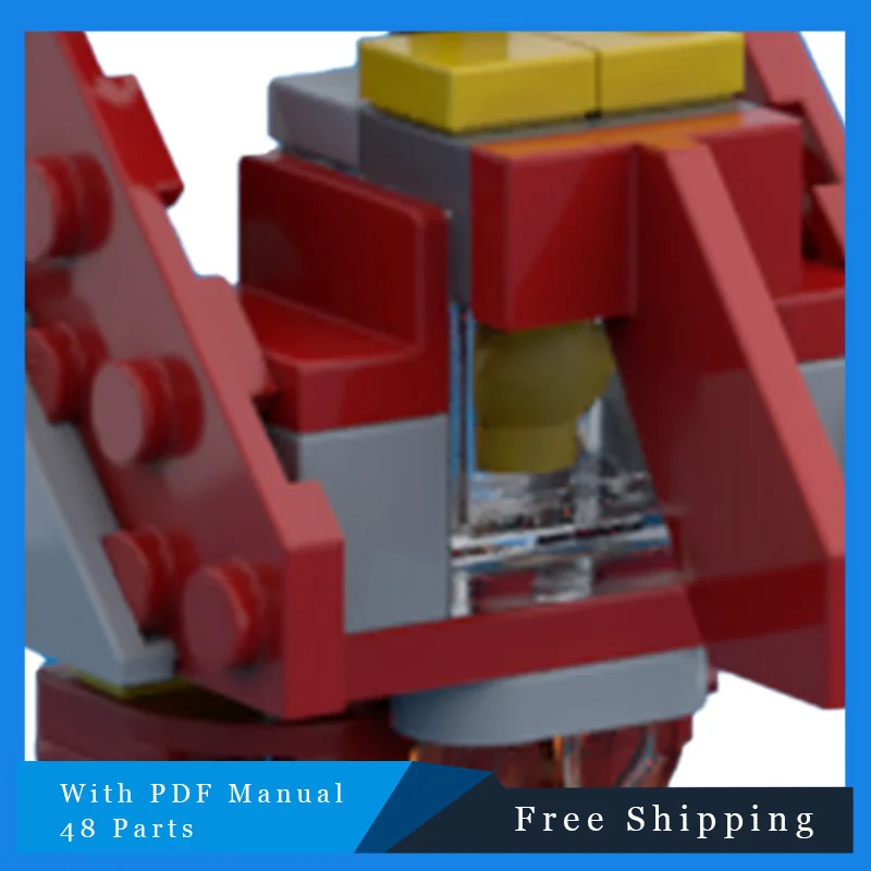 48パーツMOCクリエイティブビルディングブロックキュートな赤いアニメキャラクターモデルSTEM教育玩具男の子と女の子のための完璧な誕生日プレゼント