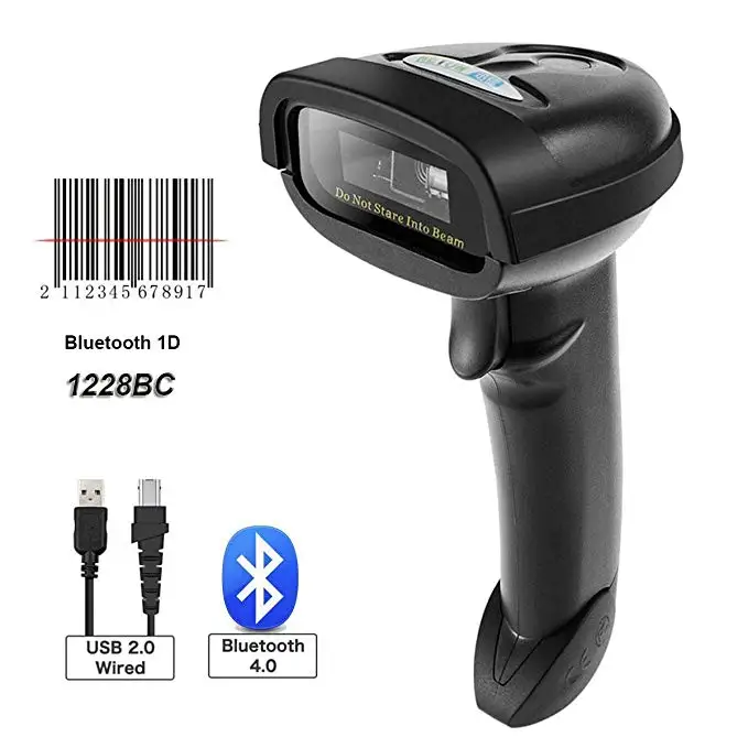 L3 wired 1D Barcode Scanner & NT-1228BC Barcode Reader for Mobile Payment Computer Screen Support Mac IOS, Android