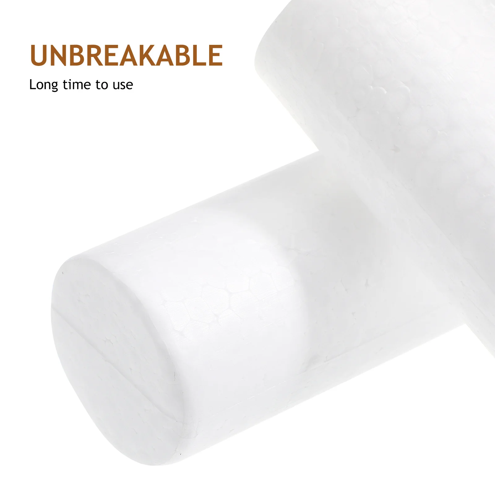 

6Pcs 15cm White Polystyrene Cylinder Foams DIY Christmas Decorations Craft Ornament for Home Decoration Holiday Adornment