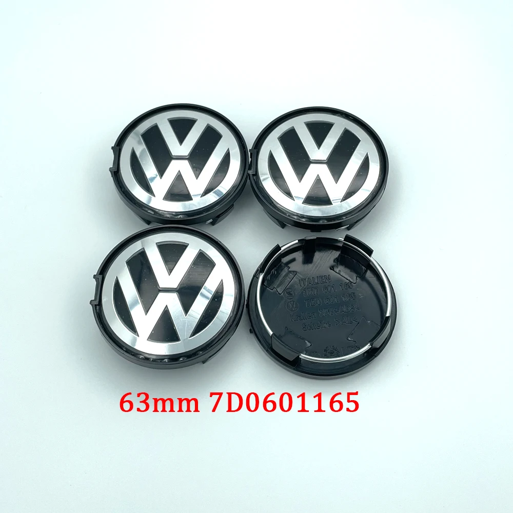 4pcs 55mm 56mm 65mm 70mm Car Styling Wheel Center Cap Hub Covers Badge Accessories For VW Volkswagen Golf 3B7601171 1J0601171