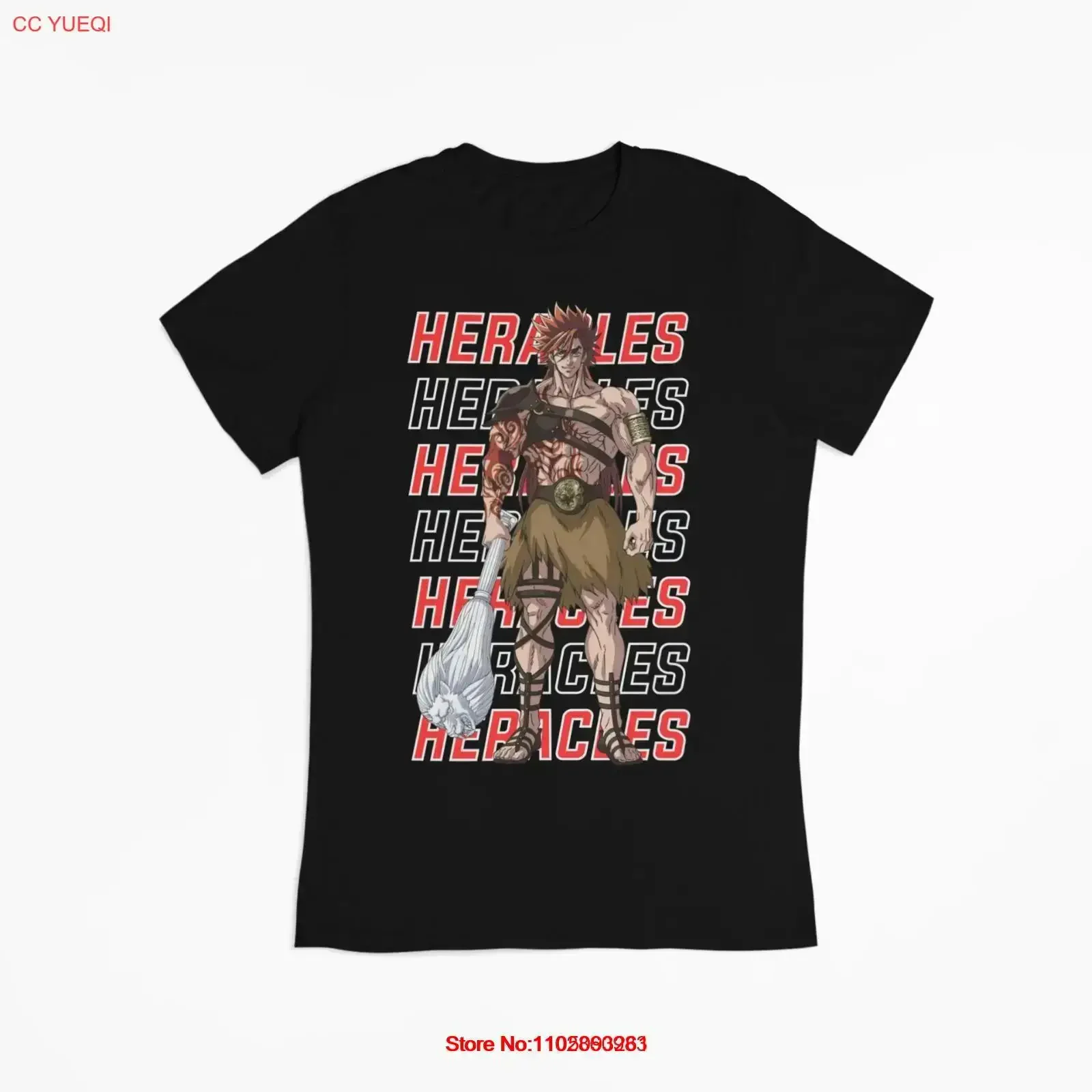 

Record Of Ragnarok Heracles Anime Manga Fan T shirt vintage Washed Top For Everyday Wear Versatile Breathable streetwear