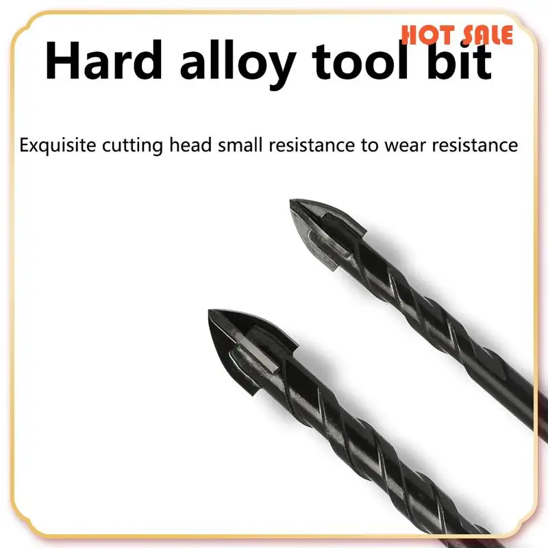 

ABFA 10PC Set Multifunctional Tile Drill Bit Hexagonal Handle Screw Triangular Drill Hexagonal Handle Black