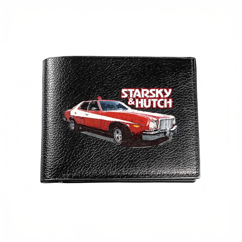 Starsky And Hutch Classic Car Design Men's Wallet With Retro Police Vehicle Print Fashionable Casual Business Style Accessory