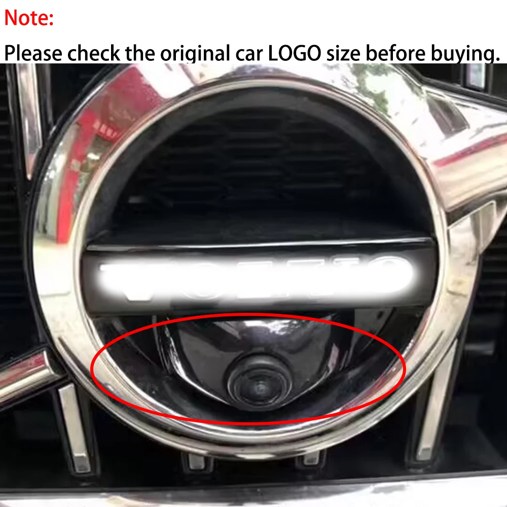 ZJCGO AHD 1080P LOGO Car Parking Front View Camera Waterproof for Volvo XC60 V60 S60 S90 V90 XC90 XC40 2017 2018 2019 2020 2021