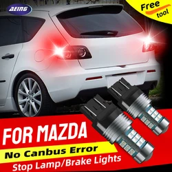 2pcs Car LED Brake Stop Tail Light Blubs Red No Error For Mazda 3 Sport For Mazda 5 CR19 CW For Mazda 6 GG GY MK1 CX-3 DK