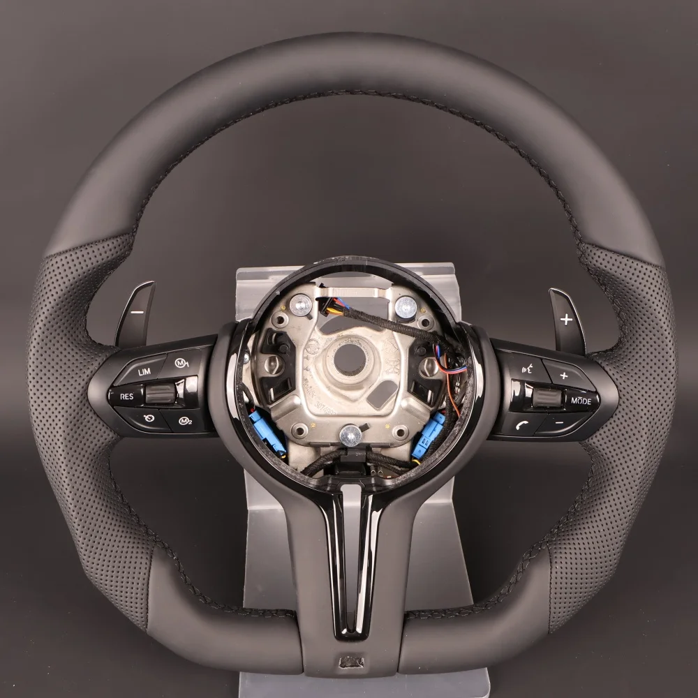 

Upgrade Sports Leather Deportivo Volante Lenkrad Steering Wheel For BMW E60 2005-2012