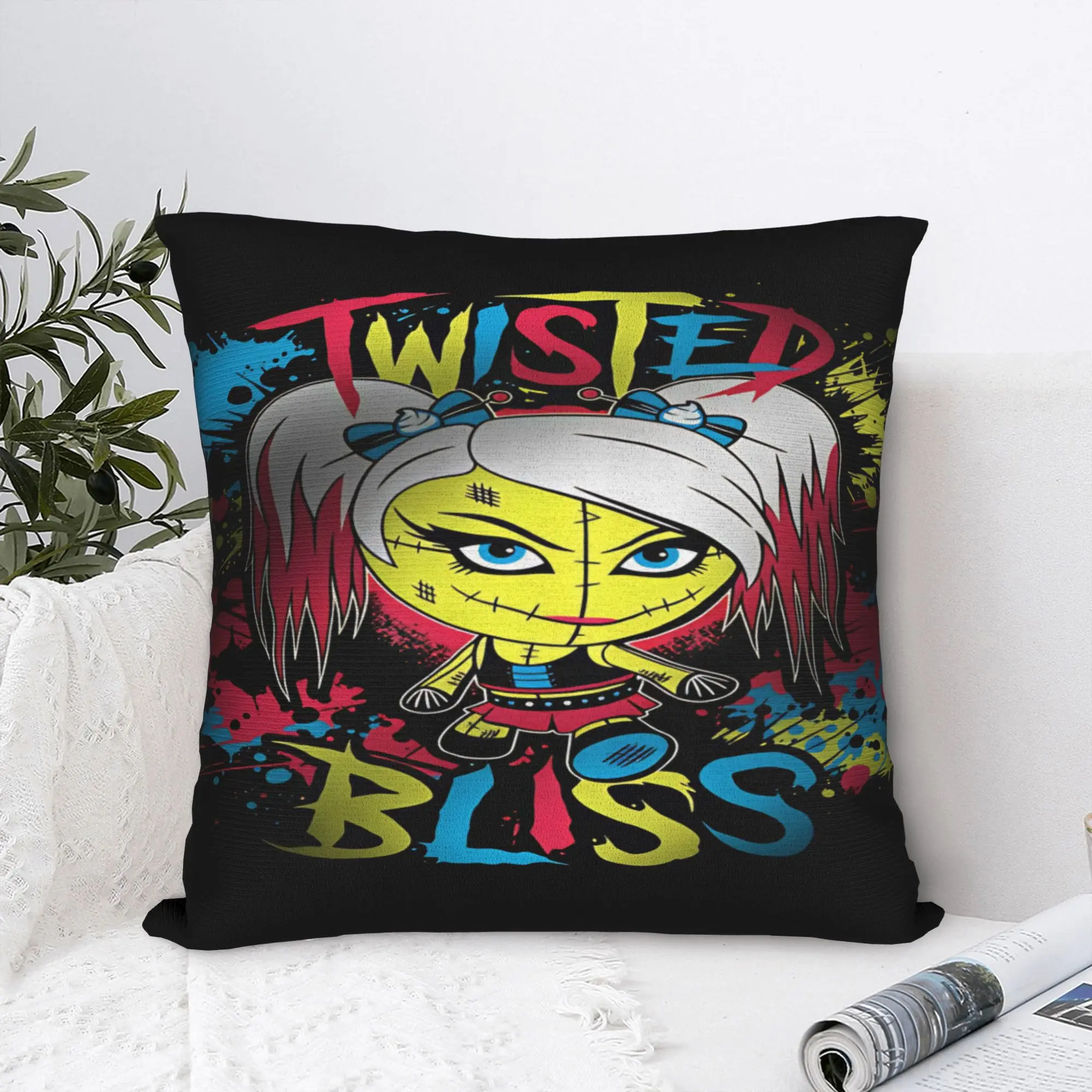 Taie d'oreiller A-Alexa Bliss, housse de coussin design pour fête de mariage, décoration de la maison, taies d'oreiller originales