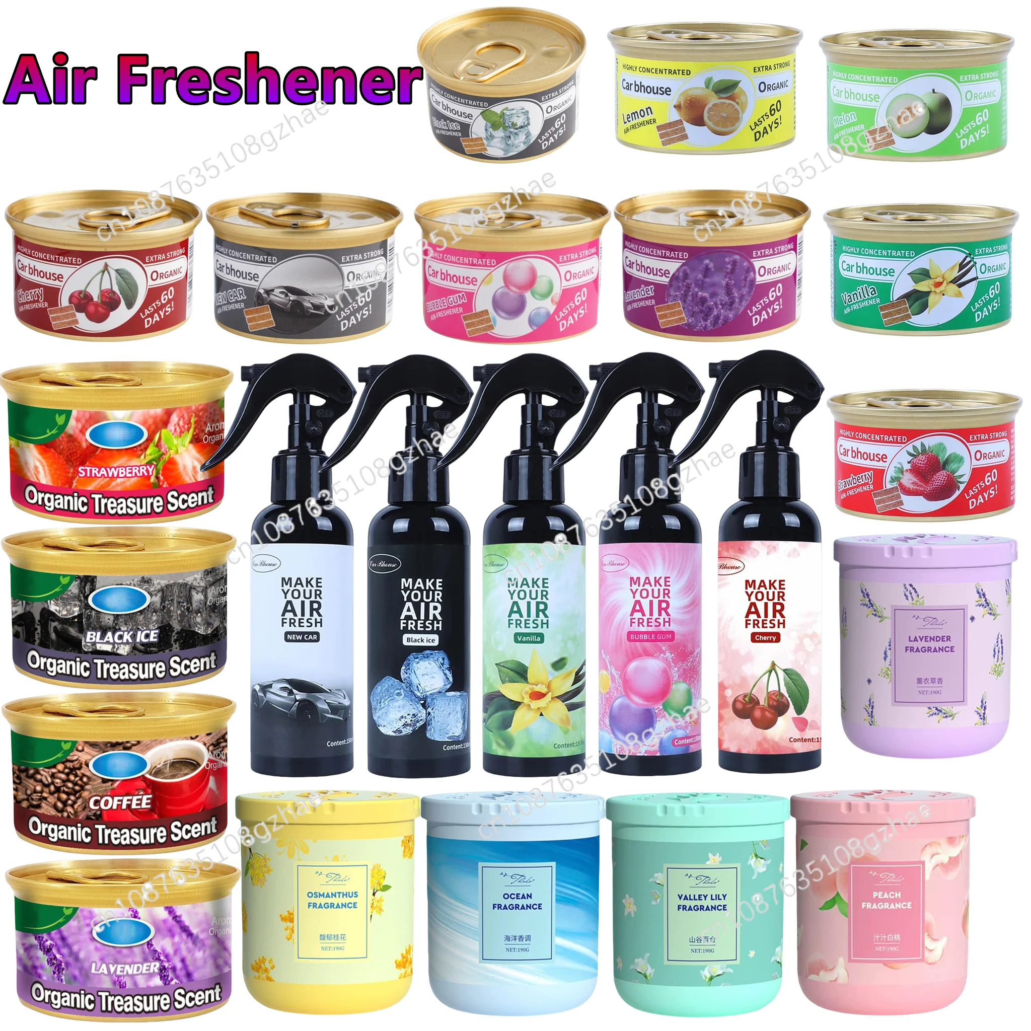 Perfume Fragrance Time - Car Interior Air Freshener Deodorant /