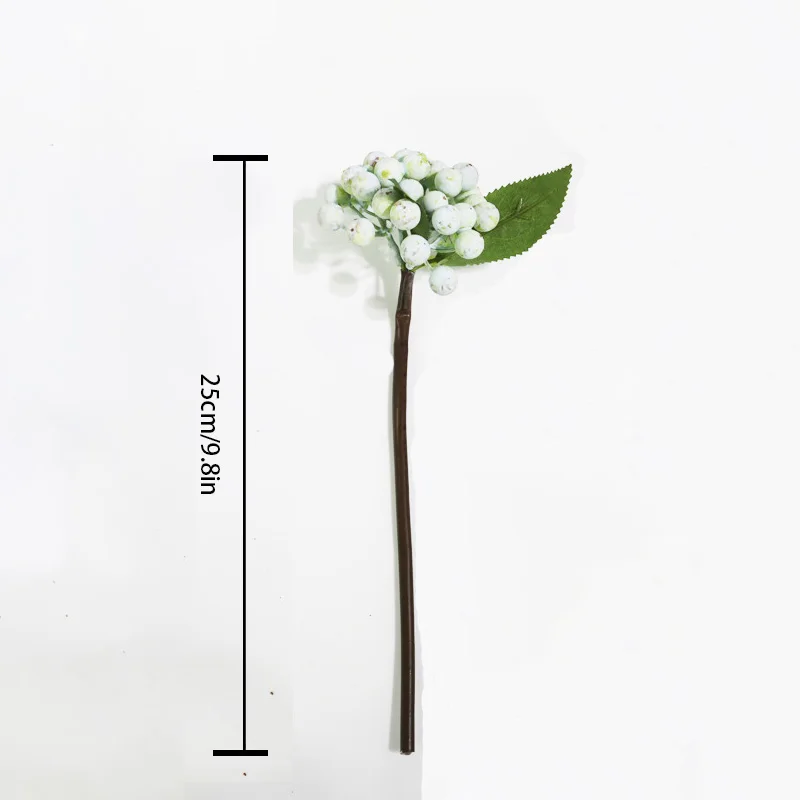 التوت الاصطناعي زهرة والفاكهة فروع التوت الأحمر ، زخارف شجرة عيد الميلاد ، هدية إكليل ديي ، حفلة عيد الميلاد ، ديكور المنزل الجدول