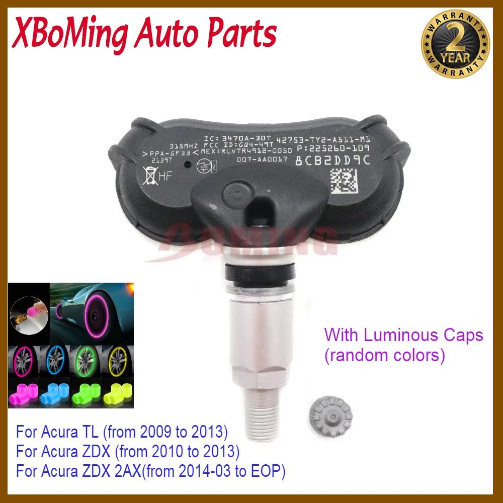 

TPMS 42753-TY2-A51 Tire Pressure Sensor Monitoring System 315Mhz Fits For Acura RLX TL ZDX 2AX 2009-2015 42753-TK4-A011-M1