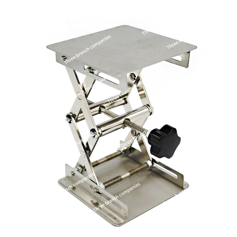 

Резьбовая лазерная гравировальная машина, подъемная стойка из нержавеющей стали, мини подъемная платформа, маленький металлический подъемный Кронштейн ручной работы