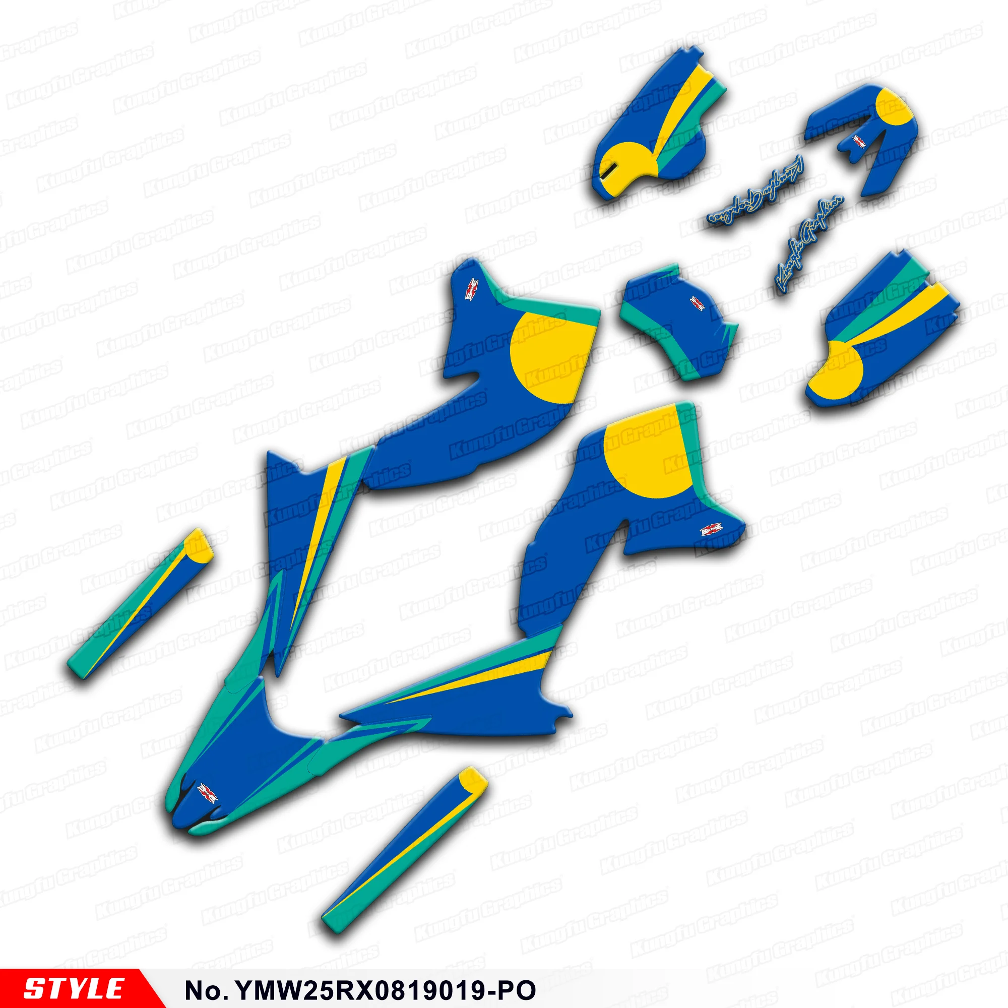 

Гоночная графика JY для WR250X WR250R 2008 2009 2010 2011 2012 2013 2014 2015 2016 2017-2020, номер стиля YMW25RX0819019-PO
