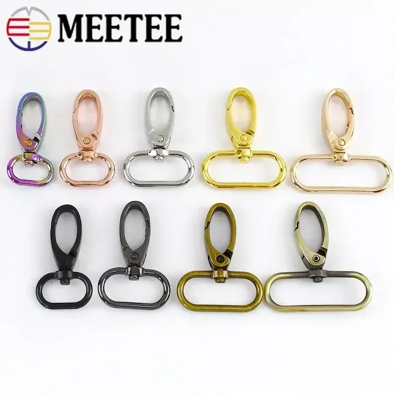 

10/20pcs 14-38mm Metal Bags Strap Buckles Lobster Clasp Collar Carabiner Snap Hook DIY KeyChain Bag Part Accessories