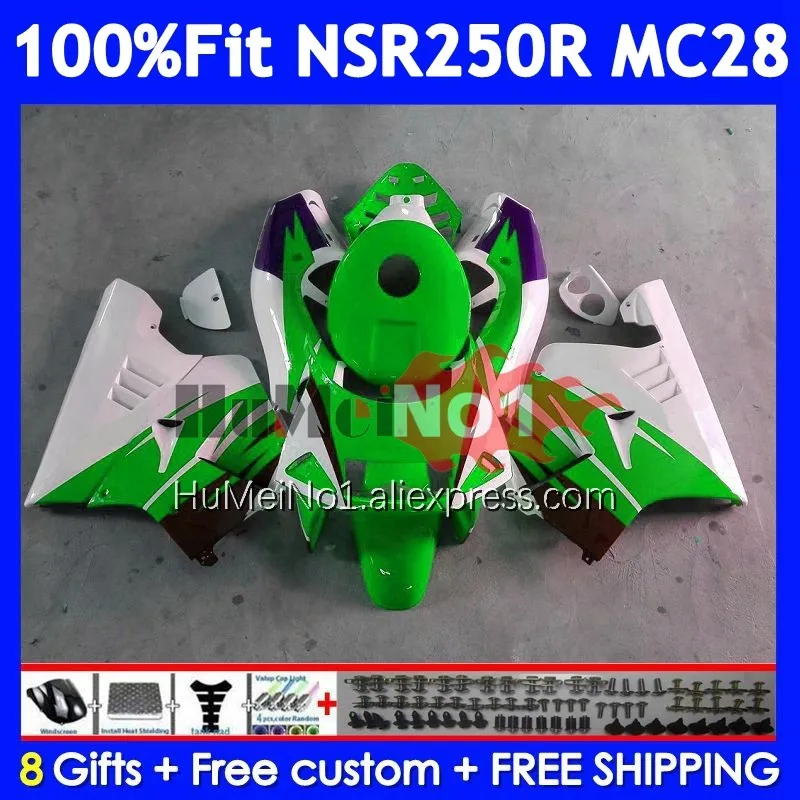 Injection For HONDA NSR250R MC28 1994 1995 White green 1996 1997 1999 16No.140 NSR 250 250R NSR250 R 94 95 96 97 98 99 Fairings