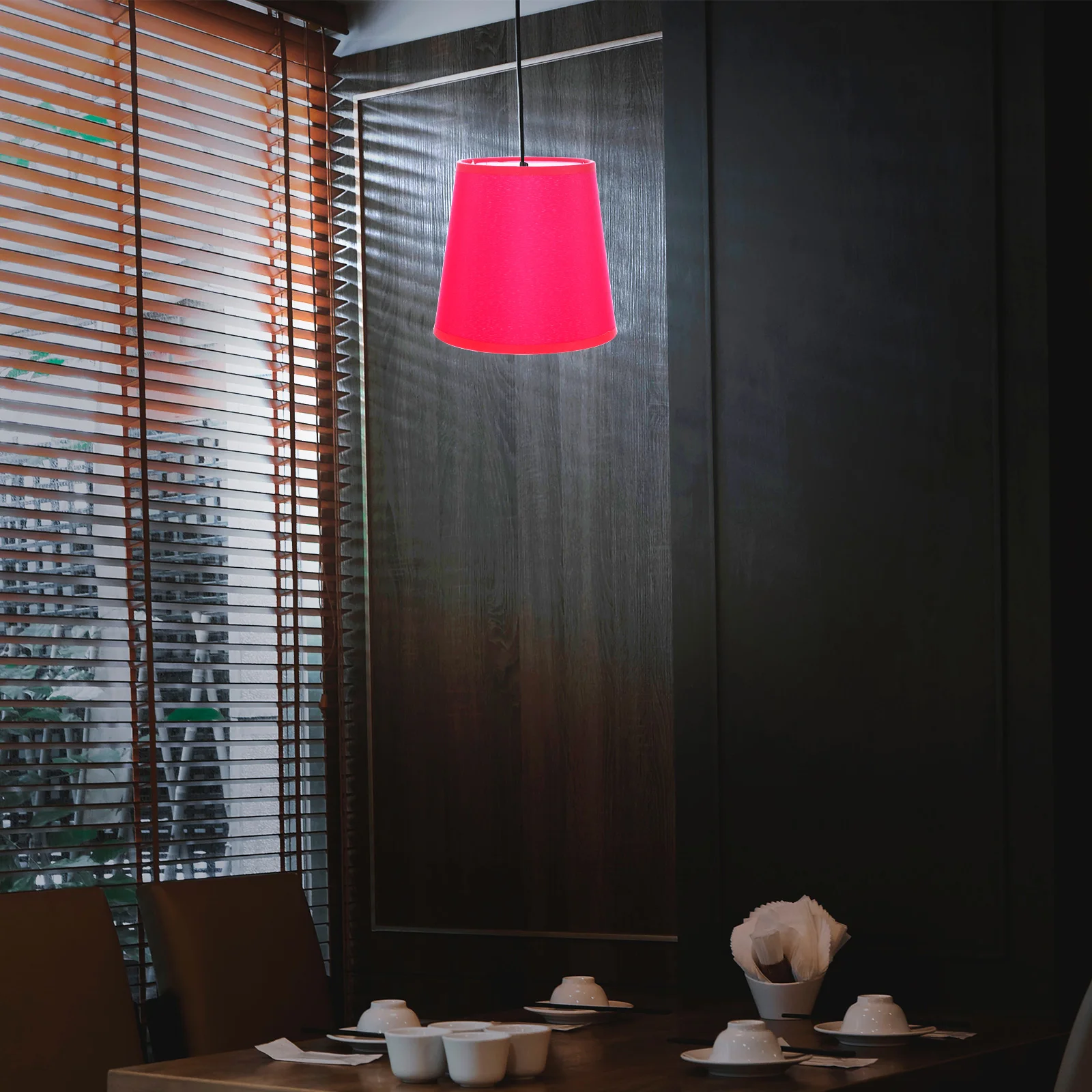 

Cloth Light Shade 12X18Inch Unique Lamp Cover Stylish Chandelier Cover Dustproof Decorative Warm Lighting For Bedroom Lamp