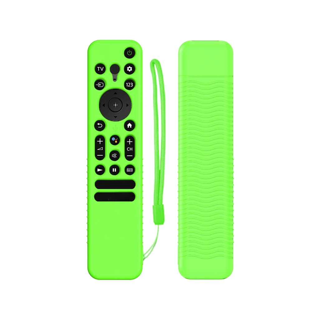 Silicone Remote Control Cover Case Replacement Anti Slip Voice Remote Case with Lanyard for Sony RMF-TX800U TX900U TX800C TX800P