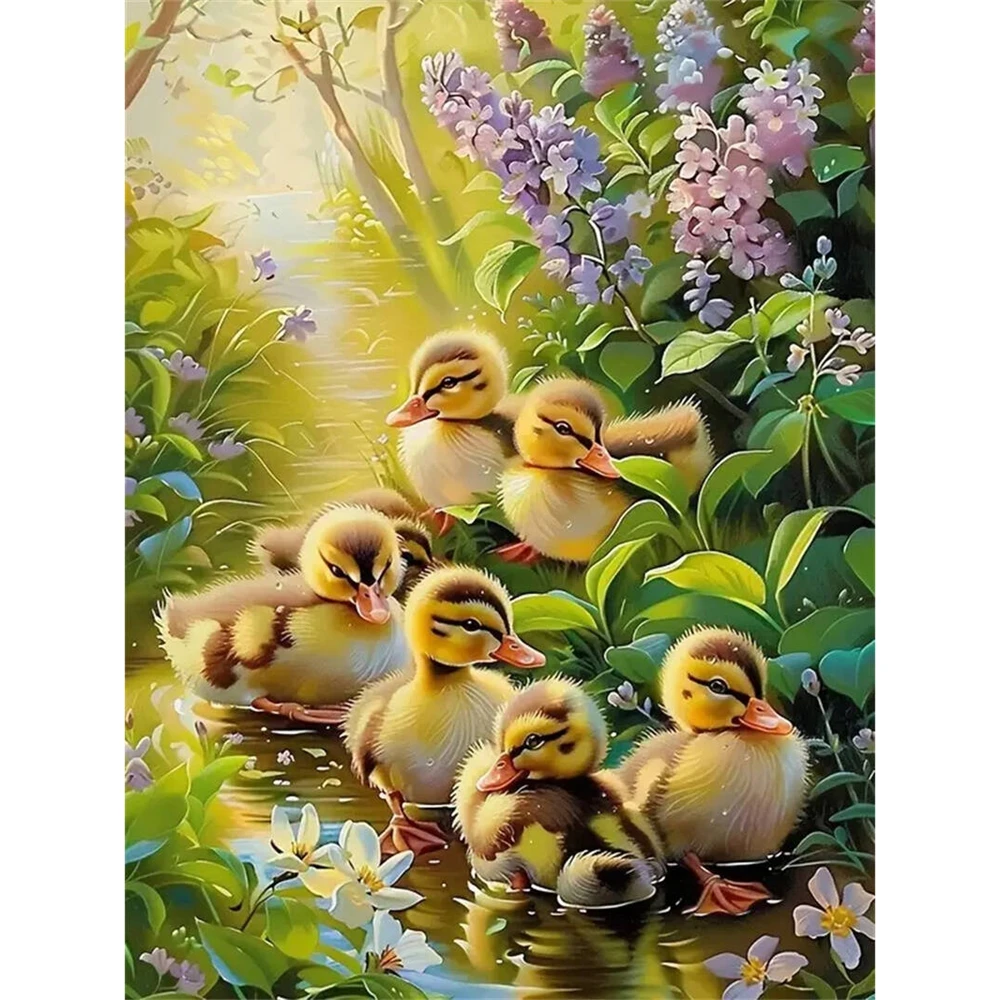 

5D DIY Алмазная картина Утка Животное Картина Стразы Алмазная мозаика Рукоделие Вышивка Детское хобби