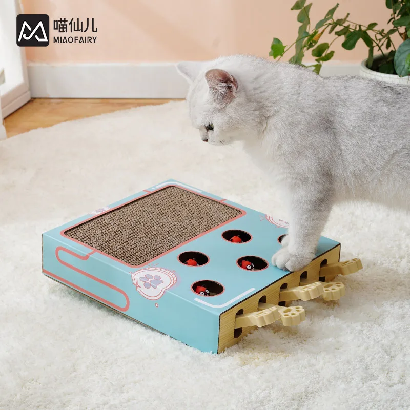 Groundhog cat toy cat claw board nest grinding claw artifact corrugated paper cat claw board cat supplies